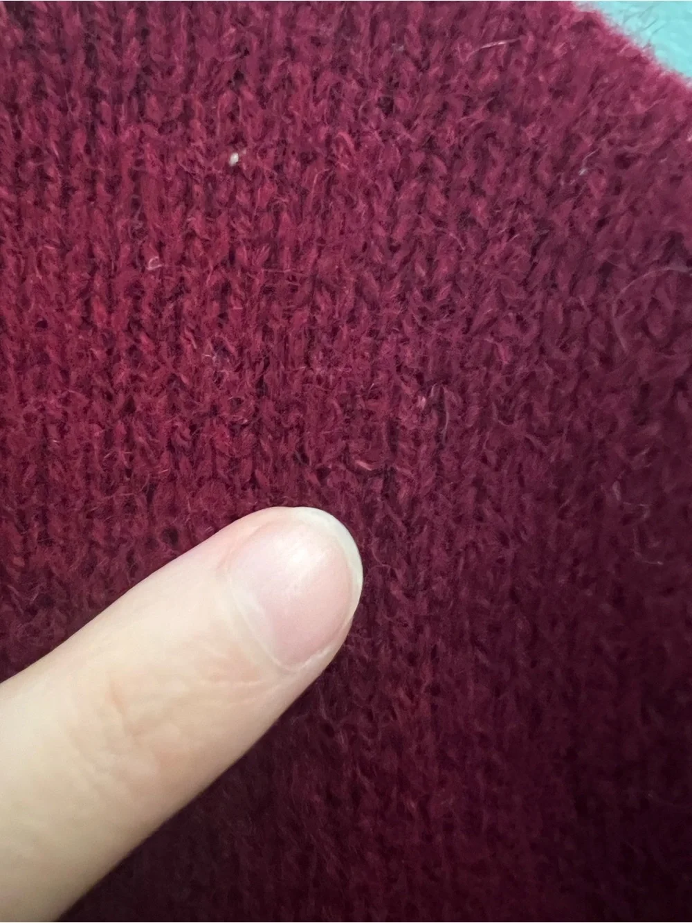 Vintage 1970s 1980s Shetland Wool Burgundy Fair Isle Sweater with Puff Sleeves